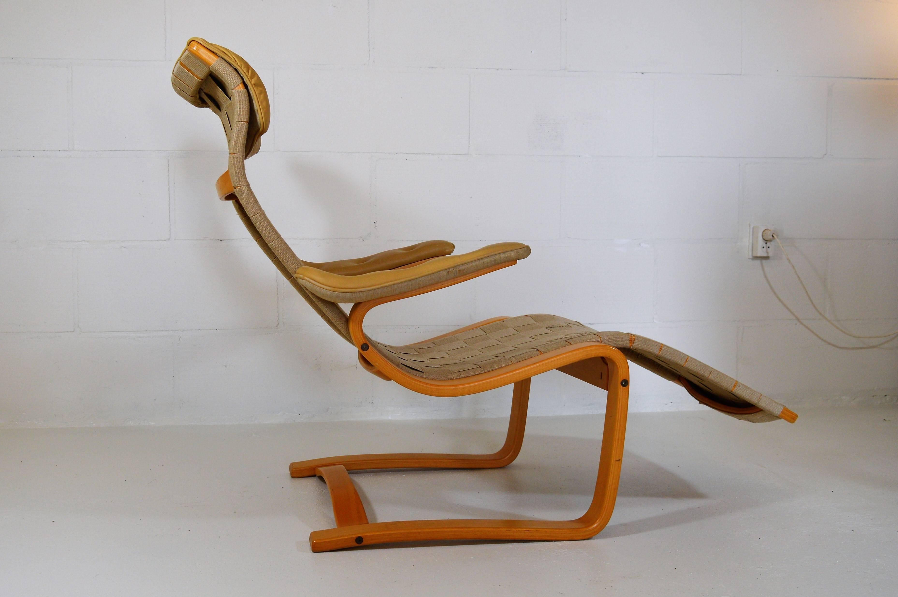 Swedish Lounge Chair by Gustav Axel Berg by Broderna Andersson, Sweden, 1970
