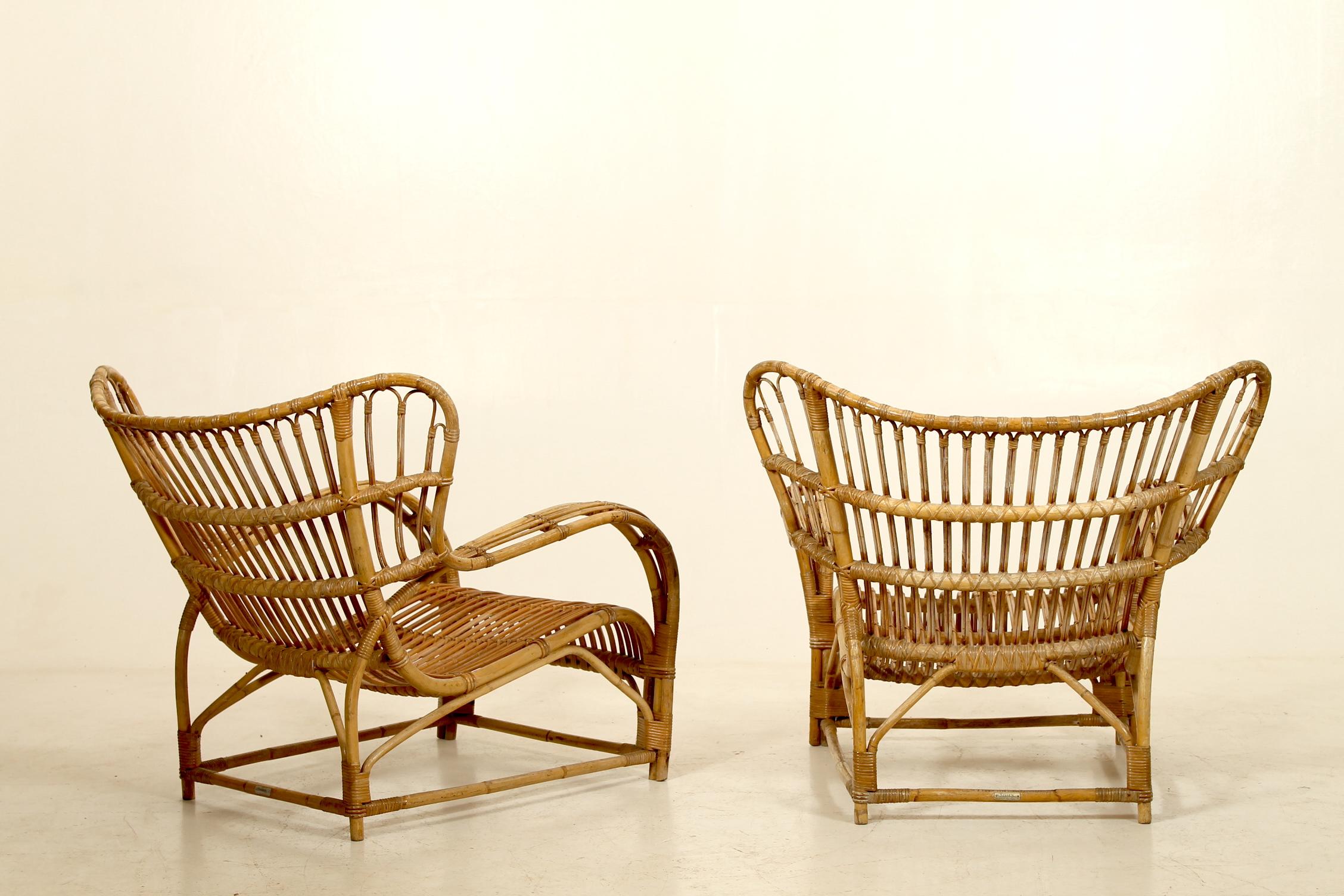Danish Loungers and stool, model VB 136 by Viggo Boesen for Nissen & Co, Denmark. For Sale
