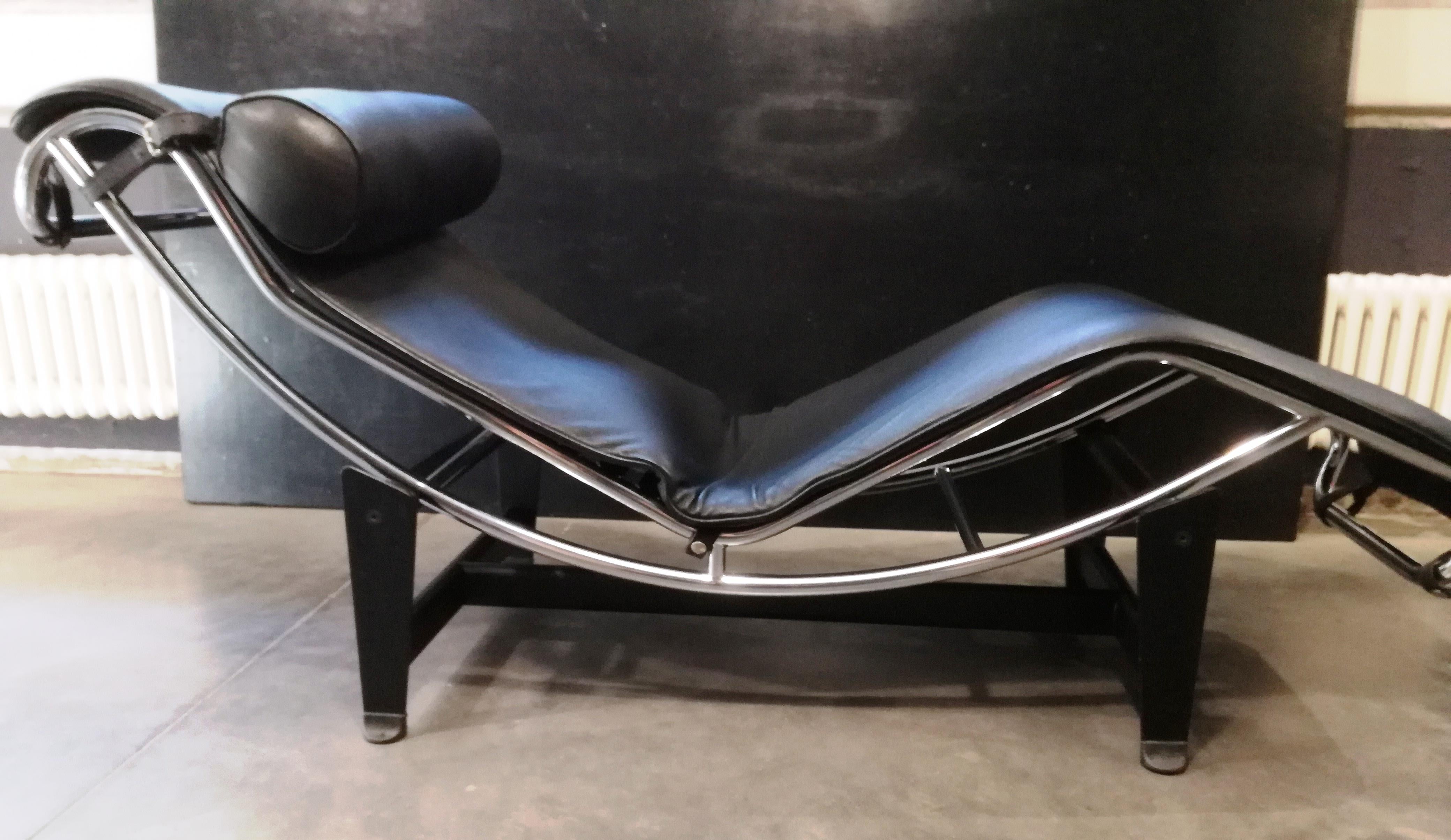 Steel Loungue Chair Di Ispirazione Bauhaus, Anni 90