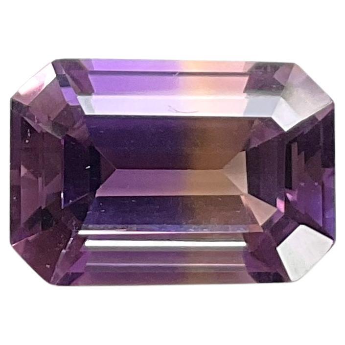 Loupe clean 10.30 cts Ametrine Octagon Faceted Cut Stone For Jewelry Natural Gem For Sale