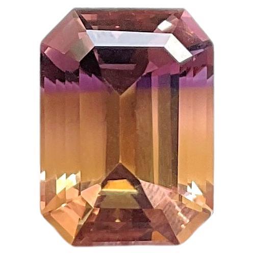 Loupe clean 10.45 cts Ametrine Octagon Faceted Cut Stone For Jewelry Natural Gem For Sale