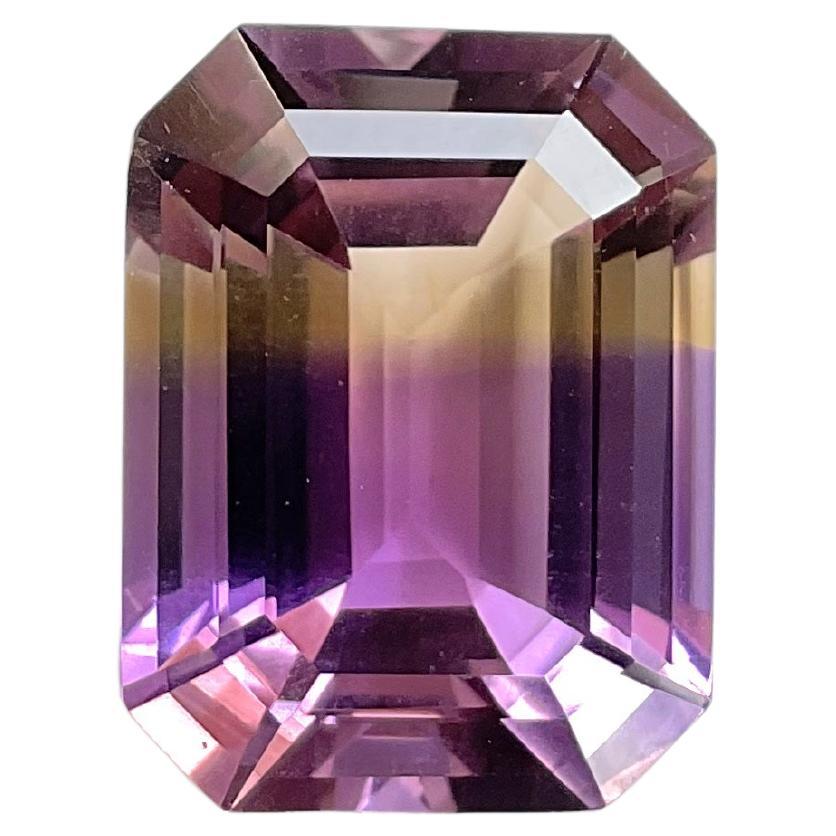 Loupe clean 11.25 cts Ametrine Octagon step Faceted For Jewelry Natural Gemstone For Sale