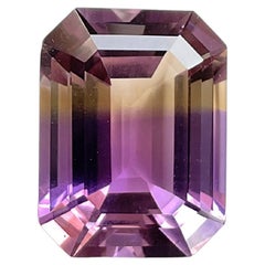 Lupa limpia 11,25 cts Ametrina Octágono paso Facetado Para Joyería Piedra Preciosa Natural