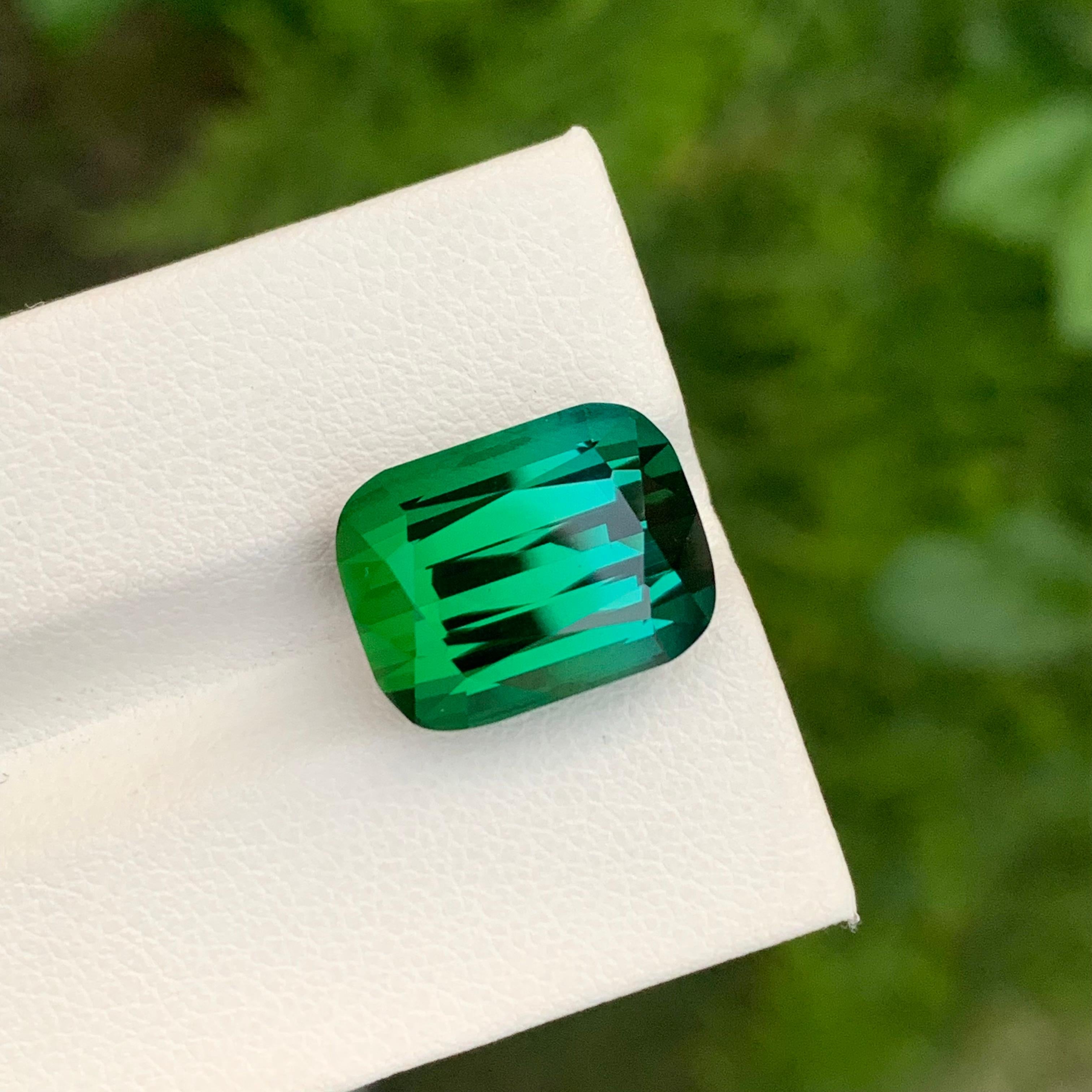 Loupe Clean 13.00 Carat Natural Loose Bi Colour Tourmaline Cushion Shape Gem en vente 3