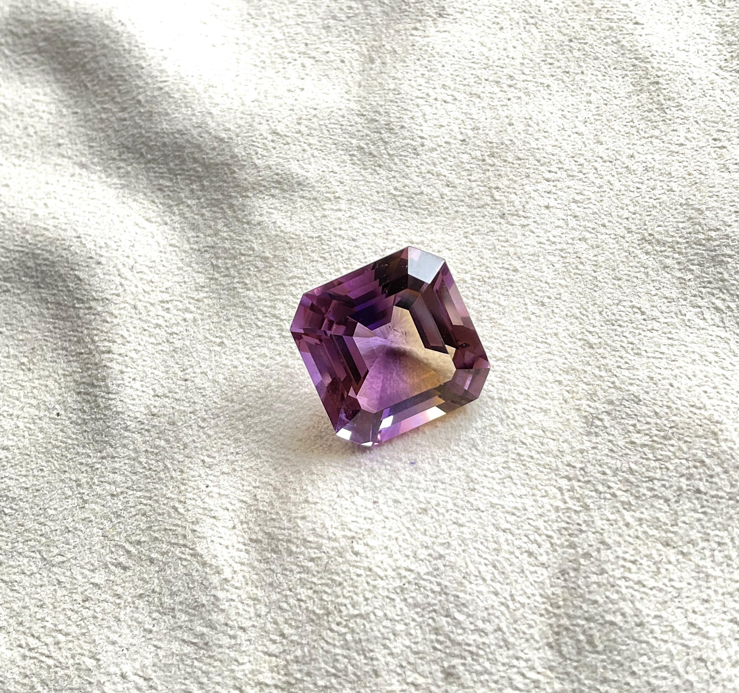 Loupe sauber 20,85 cts Ametrine Schritt Facettenschliff Stein für Schmuck natürlichen Edelstein (Art déco) im Angebot