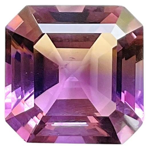 Loupe clean 20.85 cts Ametrine Step Faceted Cut Stone For Jewelry Natural Gem For Sale