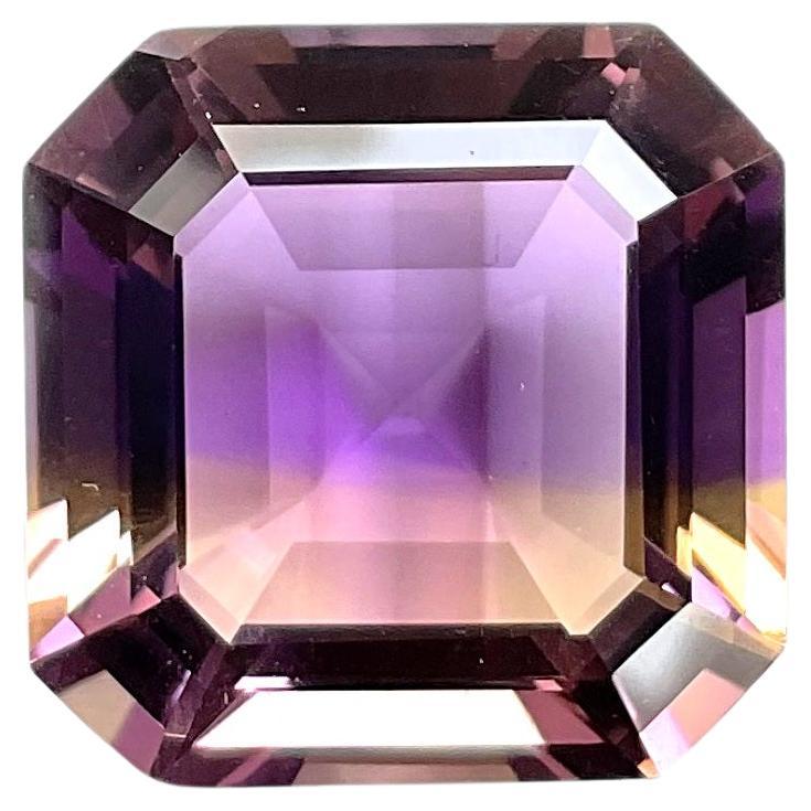 Loupe sauberer 22,10 Karat großer Ametrine-Stein im Step-Schliff für Schmuck, Naturstein im Angebot