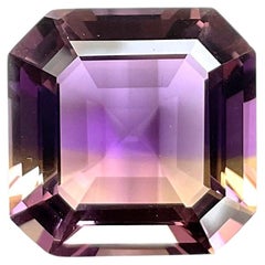 Loupe sauberer 22,10 Karat großer Ametrine-Stein im Step-Schliff für Schmuck, Naturstein