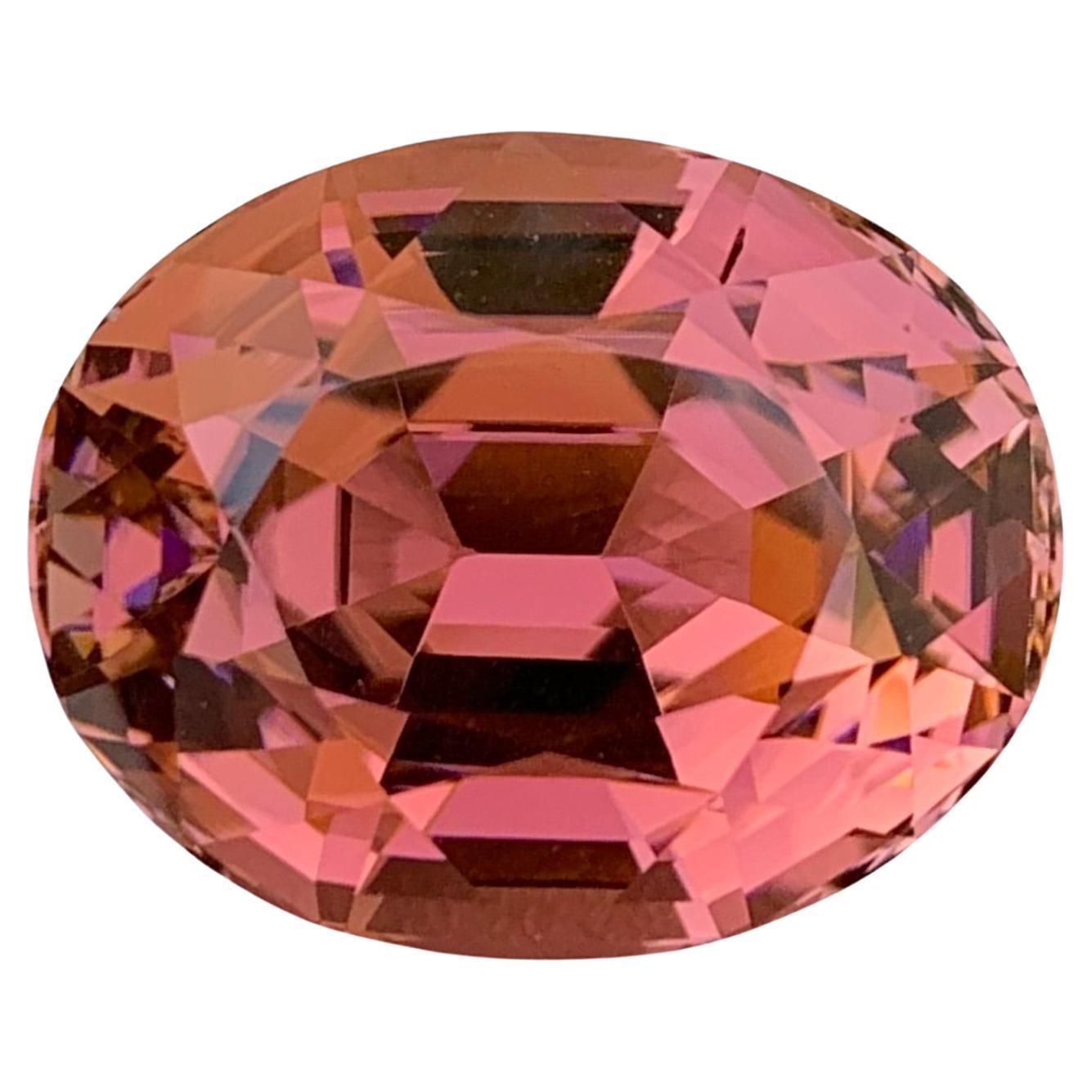 Loupe Clean 28.40 Carats Natural Loose Peachy Red Tourmaline Necklace Jewellery  For Sale