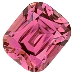 Loupe Clean Faceted Soft Pink Tourmaline Gemstone 3.05 Cts Cushion Cut