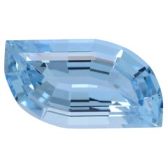 Loupe Clean Leaf-Shaped Aquamarine – Perfect for Custom Luxury Jewelry Design