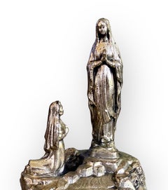 Lourdes Souvenir Apparition De Lourdes Music Box, Vintage Religious, Catholic So
