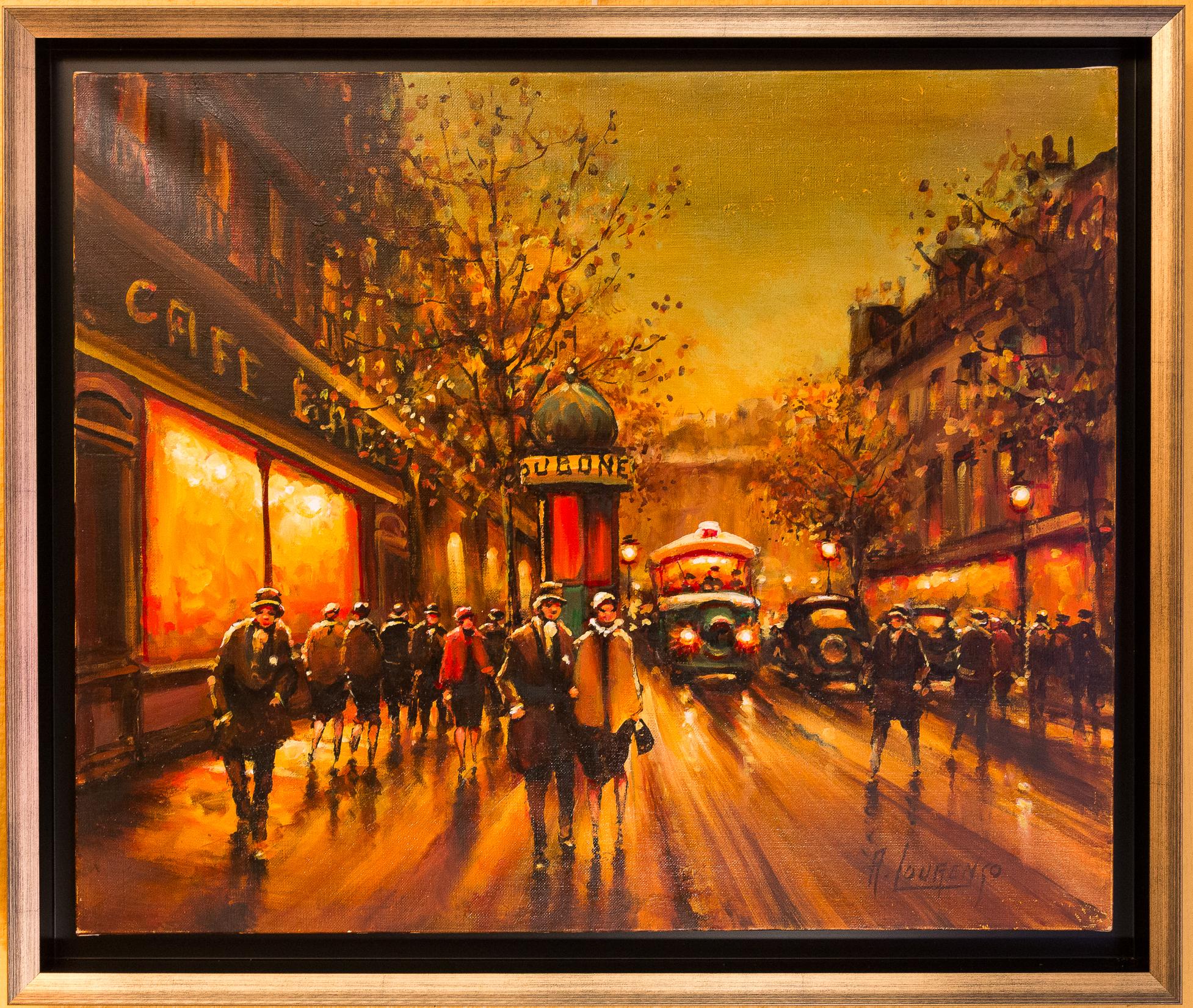 An interesting and decorative oil on canvas depicting The famous Parisian Boulevard des Capucines in 1930-1940.

Armand Lourenco made early 20th century Paris views his specialty. 

Gorgeous work of this famous painter circa