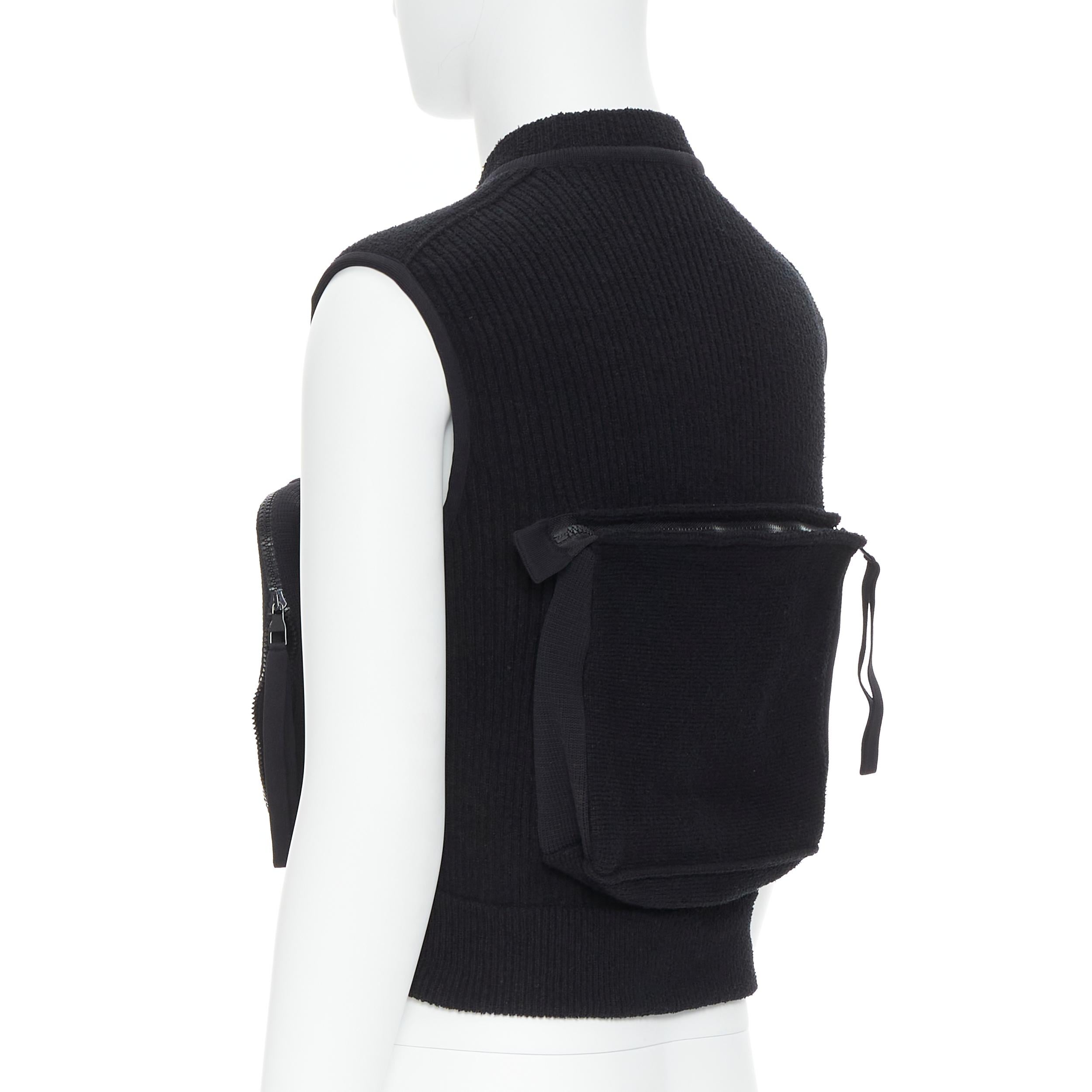 LOUS VUITTON Virgil Abloh Multi 3D Pocket utility zip pocket ribbed vest M 2