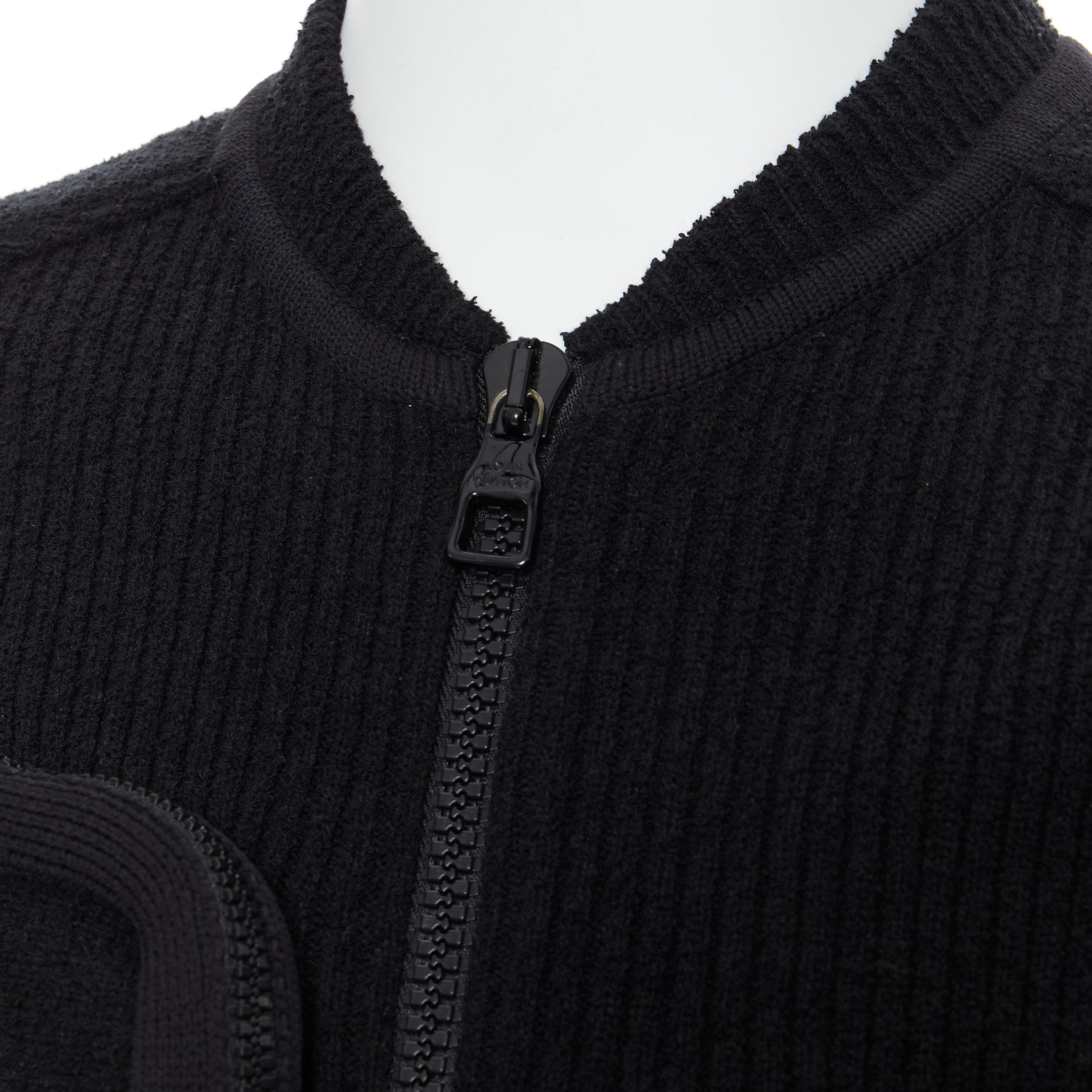 LOUS VUITTON Virgil Abloh Multi 3D Pocket utility zip pocket ribbed vest M 3