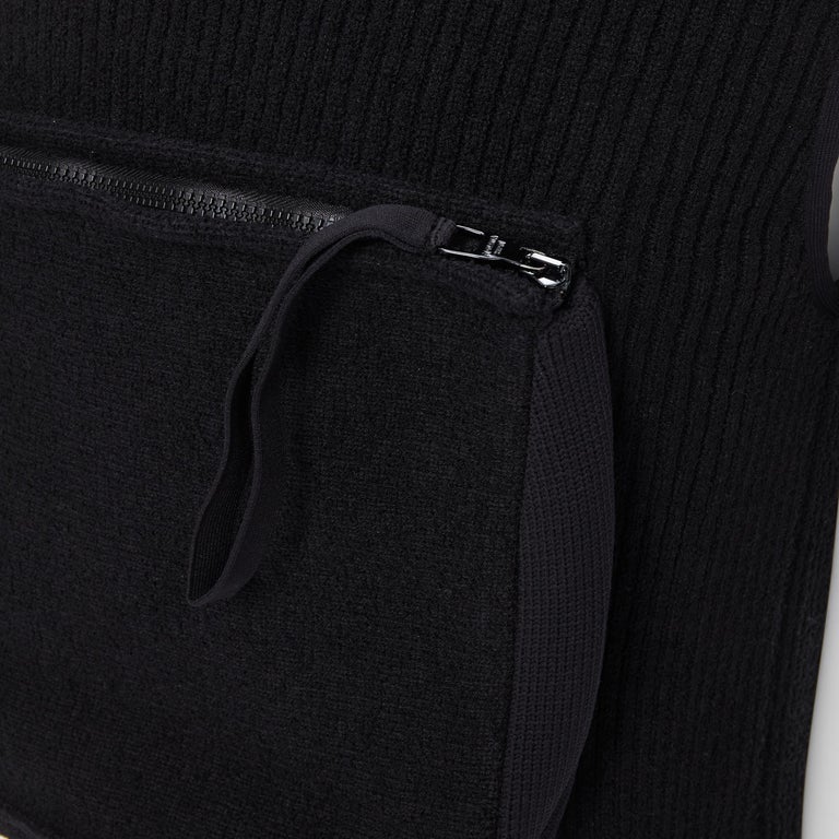 LOUS VUITTON Virgil Abloh Multi 3D Pocket utility zip pocket ribbed vest M