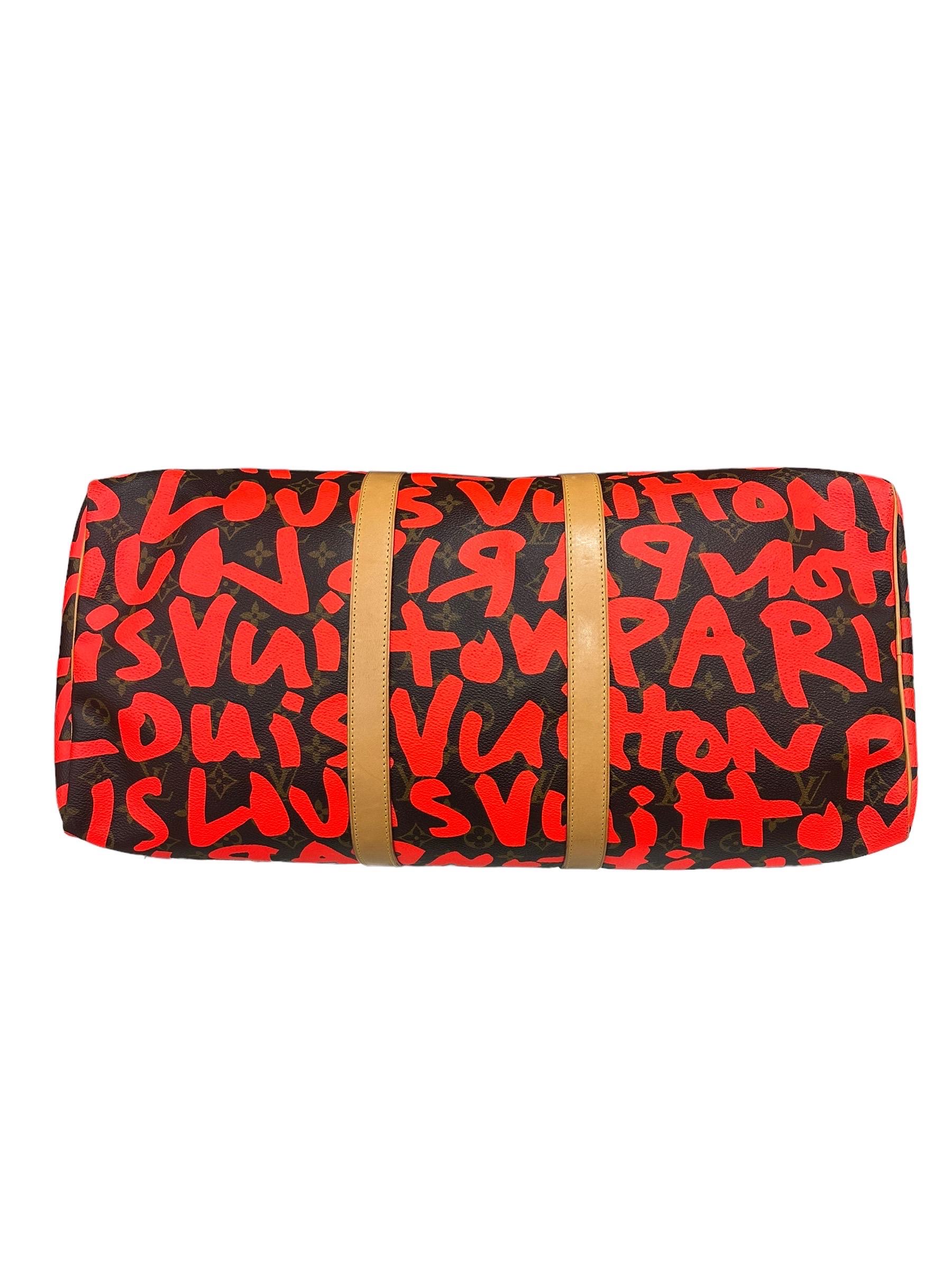Lousis Vuitton Keepall 50 x Steven Sprouse Travel Bag  6