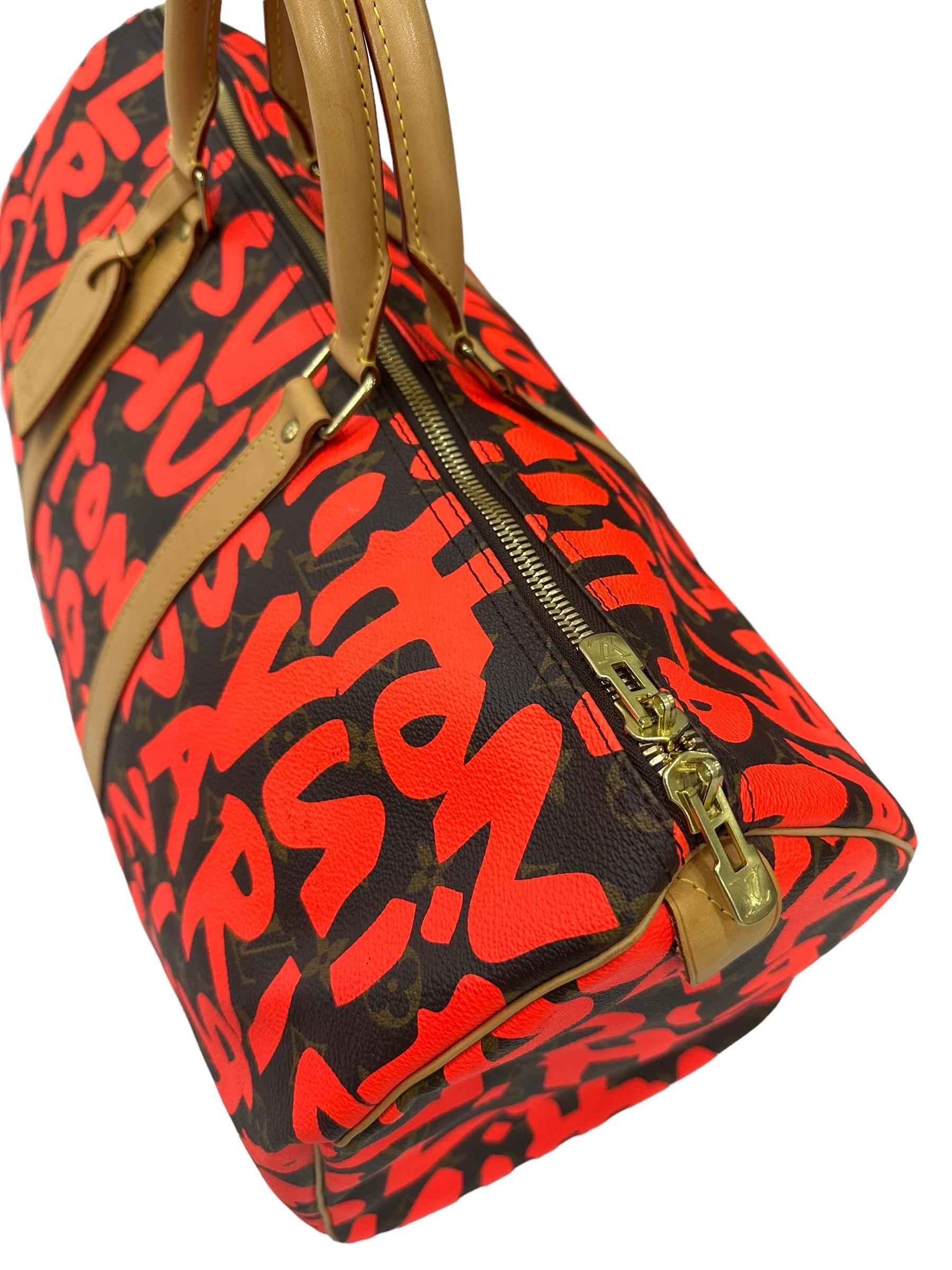 Lousis Vuitton Keepall 50 x Steven Sprouse Travel Bag  1