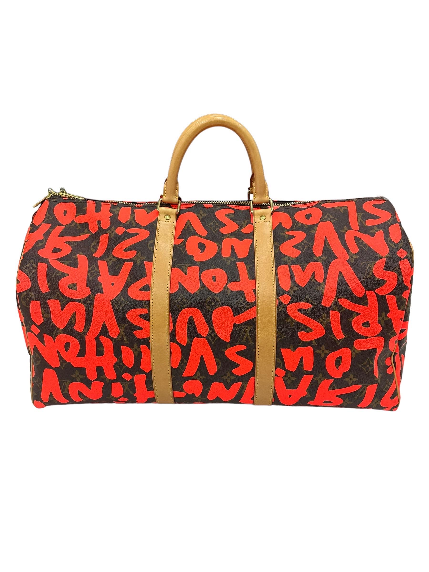 Lousis Vuitton Keepall 50 x Steven Sprouse Travel Bag  2