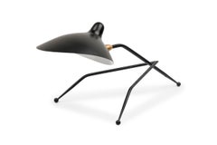Louva Contemporary / Modern Black Metal Tripod Table / Desk Lamp