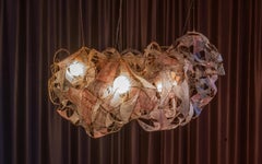 Louvanes Kronleuchter aus Bio-MATERIAL mit natürlichen Farbstoffen von Thibault Philip