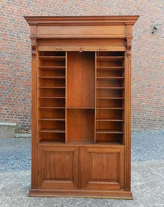 Louvered-Door Cabinet in walnut circa 1900