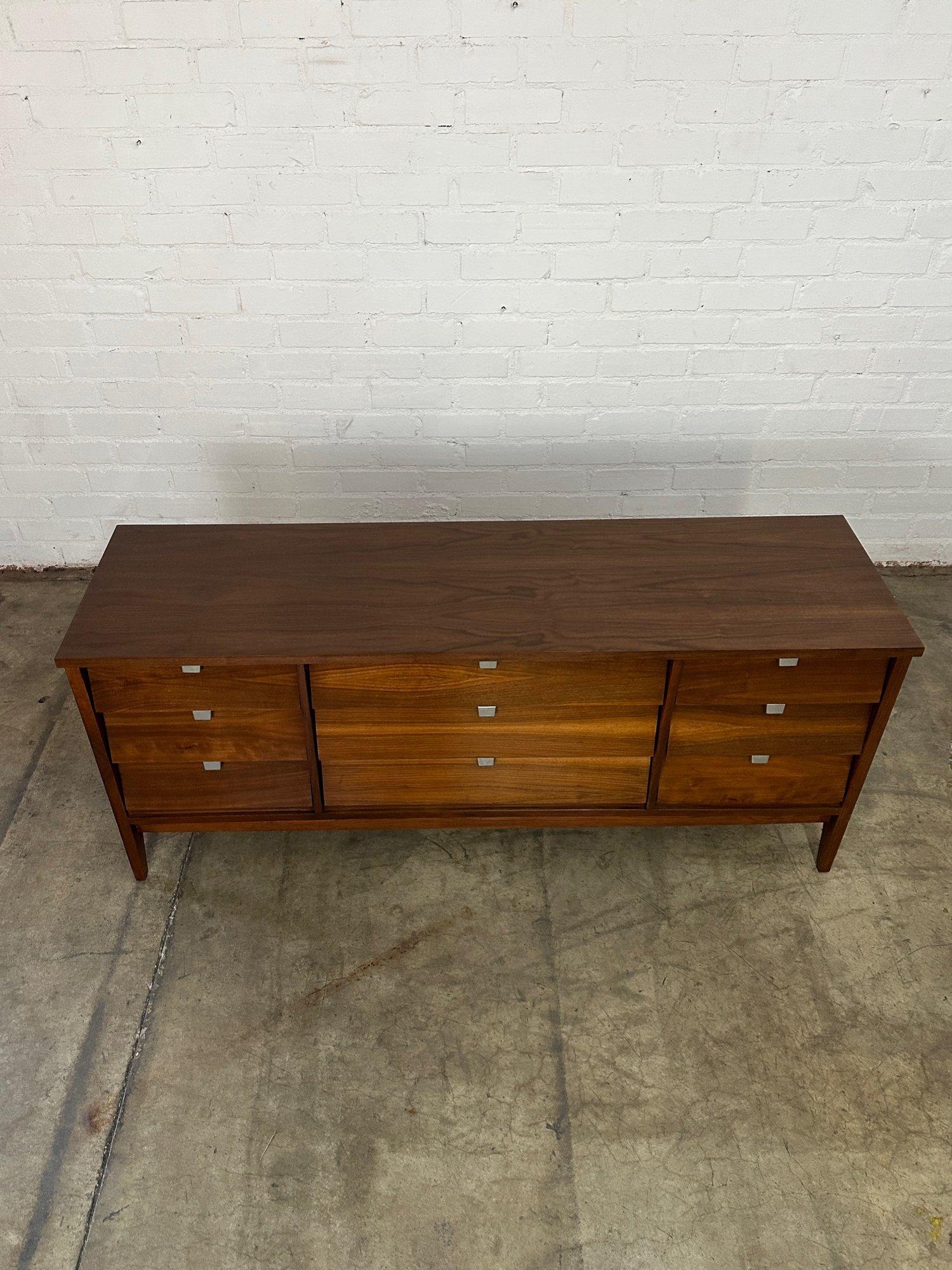 Louvered Low Boy Dresser Circa 1960s In Good Condition For Sale In Los Angeles, CA