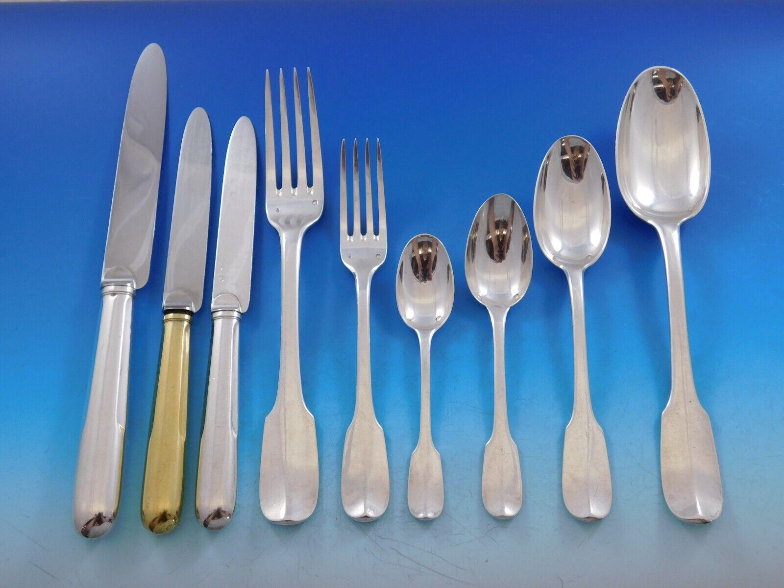 Français Service d'argenterie sterling français Louvois par Puiforcat, 54 pièces en vente