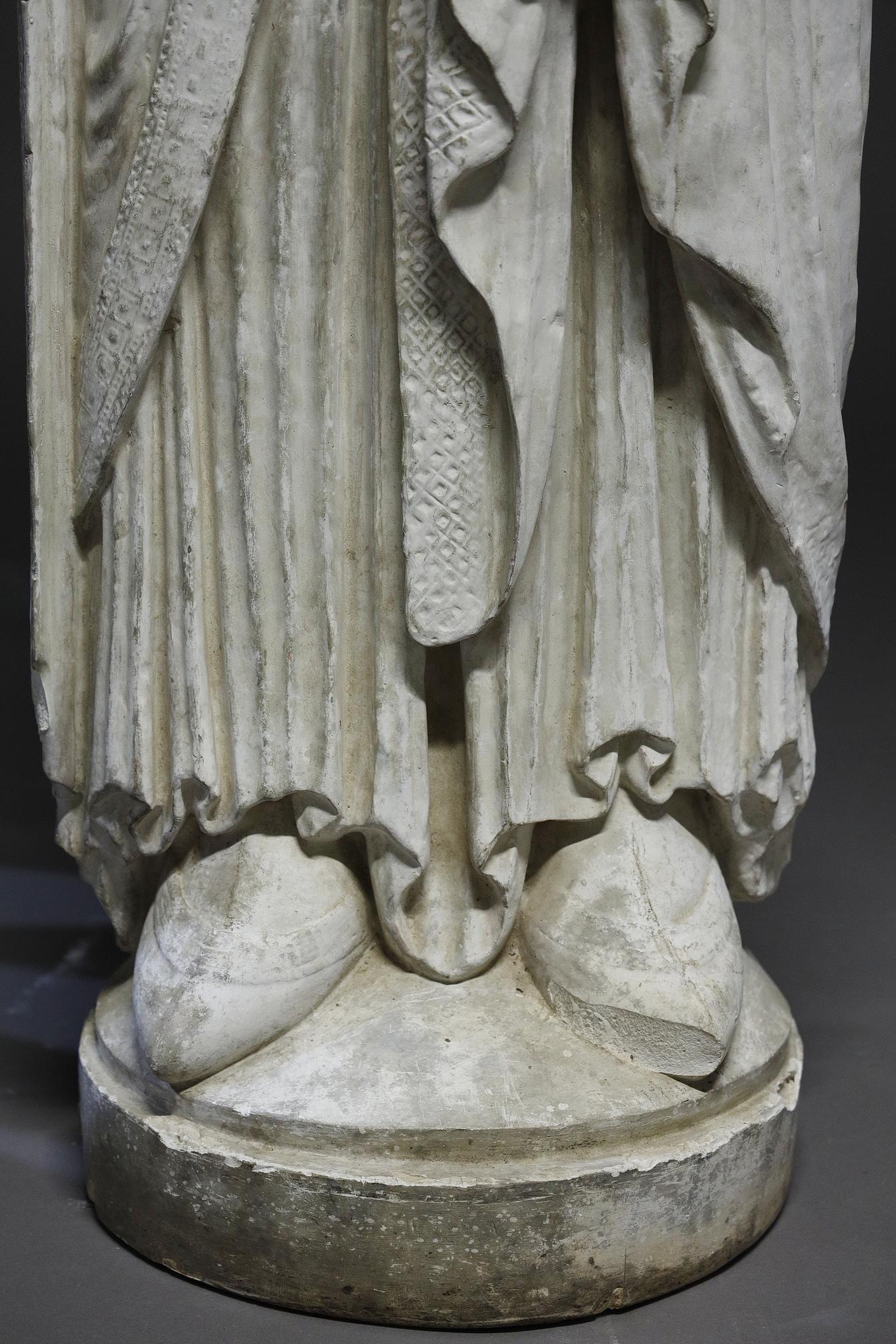 Louvre Cast, after the original column sculpture of Notre-Dame de Corbeil 4