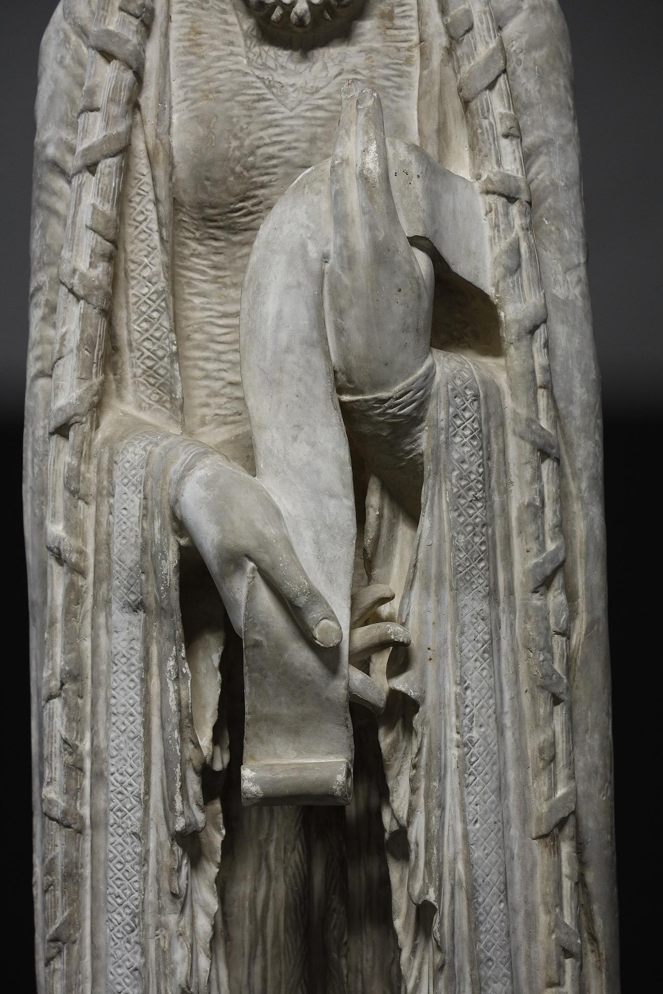 Louvre Cast, after the original column sculpture of Notre-Dame de Corbeil 6