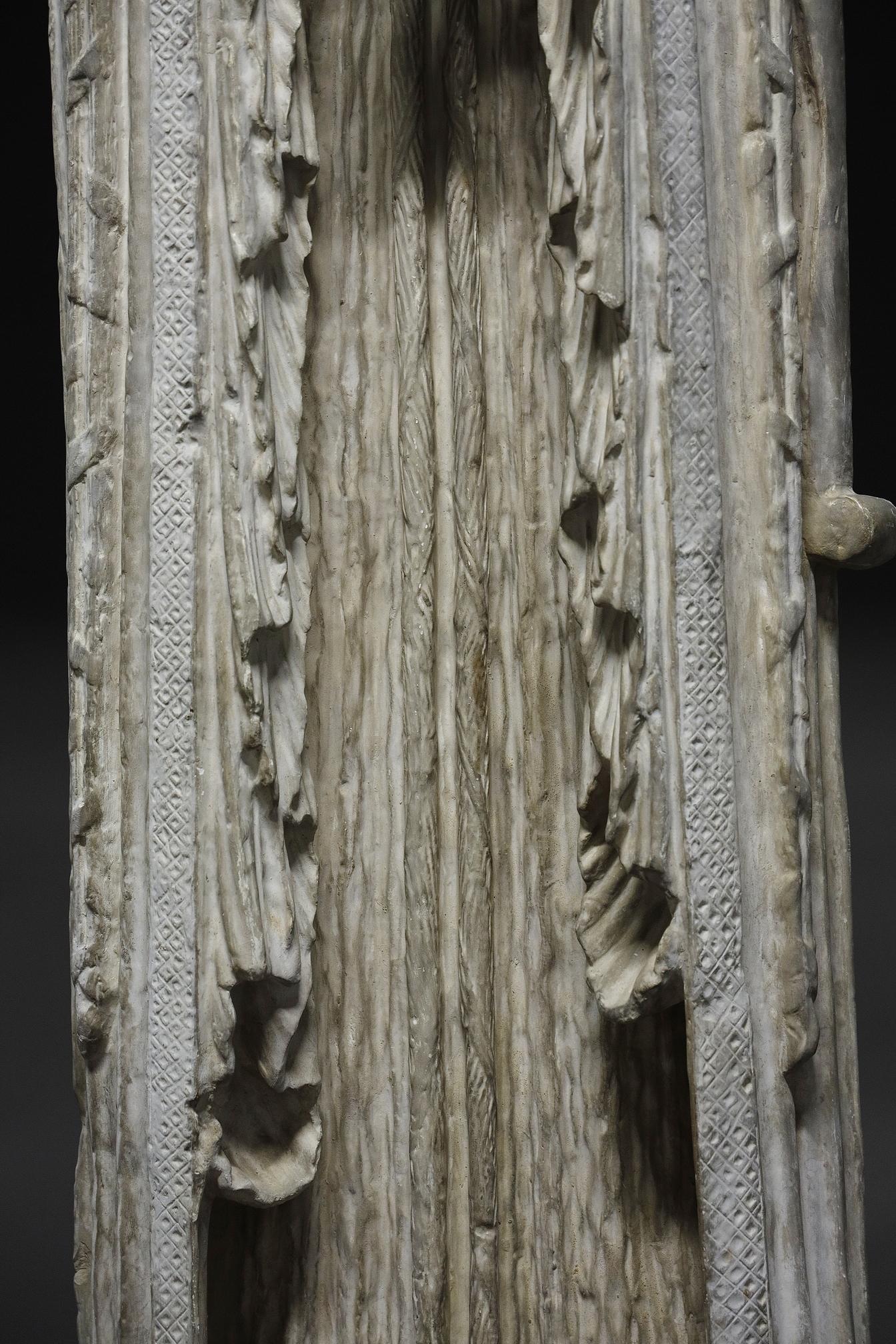 Louvre Cast, after the original column sculpture of Notre-Dame de Corbeil 7