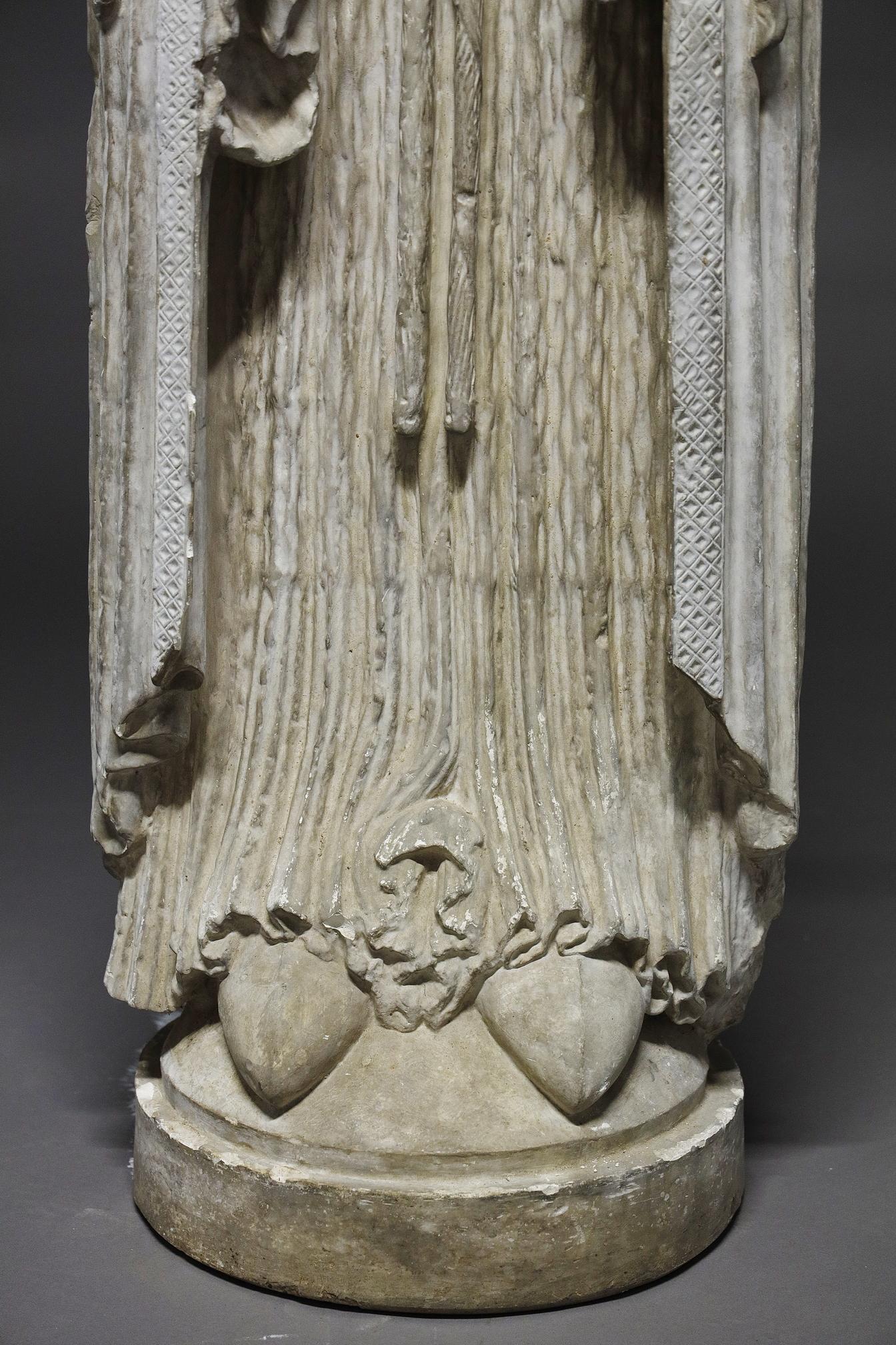 Louvre Cast, after the original column sculpture of Notre-Dame de Corbeil 8