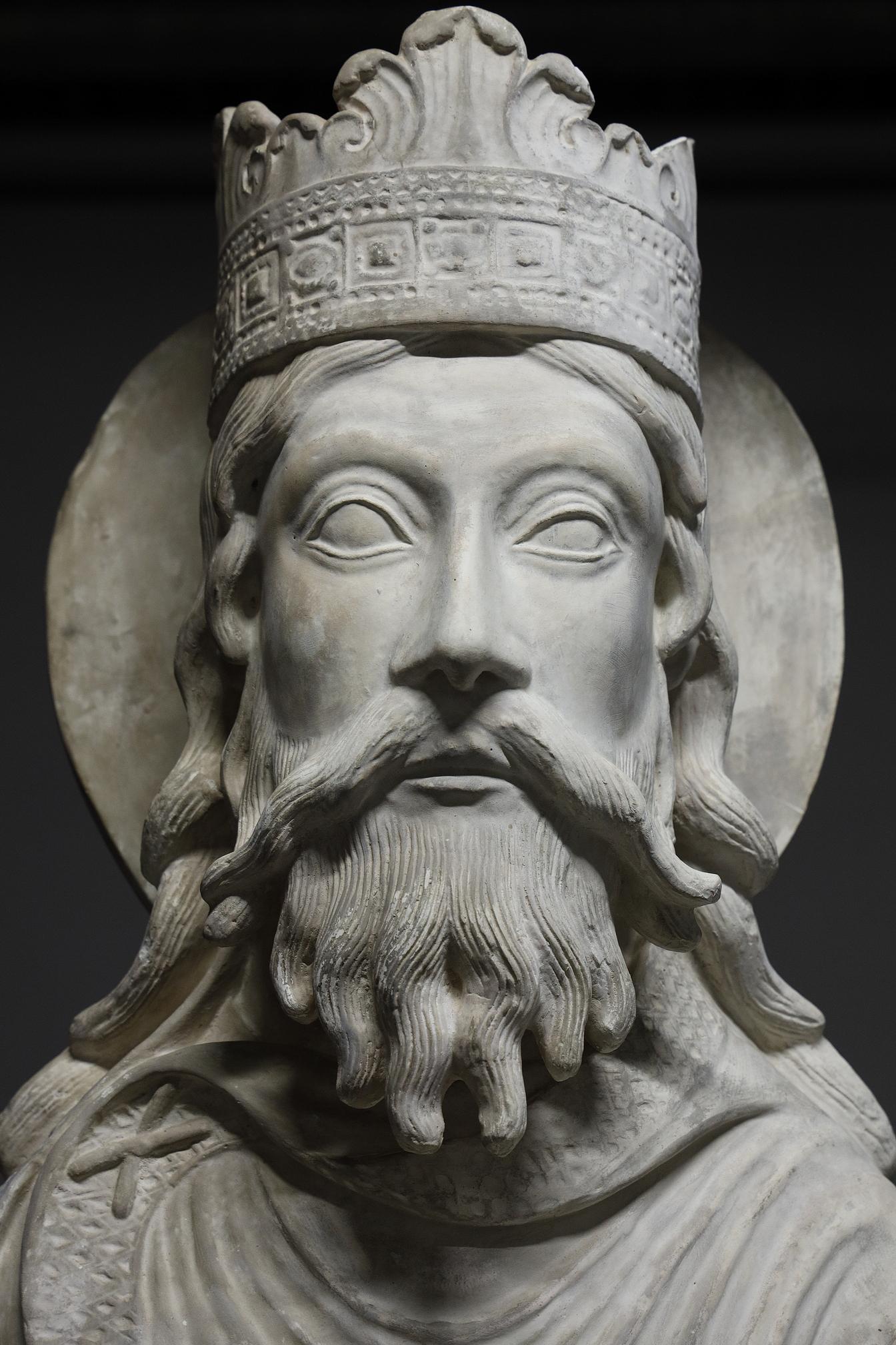 Late 19th Century Louvre Cast, after the original column sculpture of Notre-Dame de Corbeil