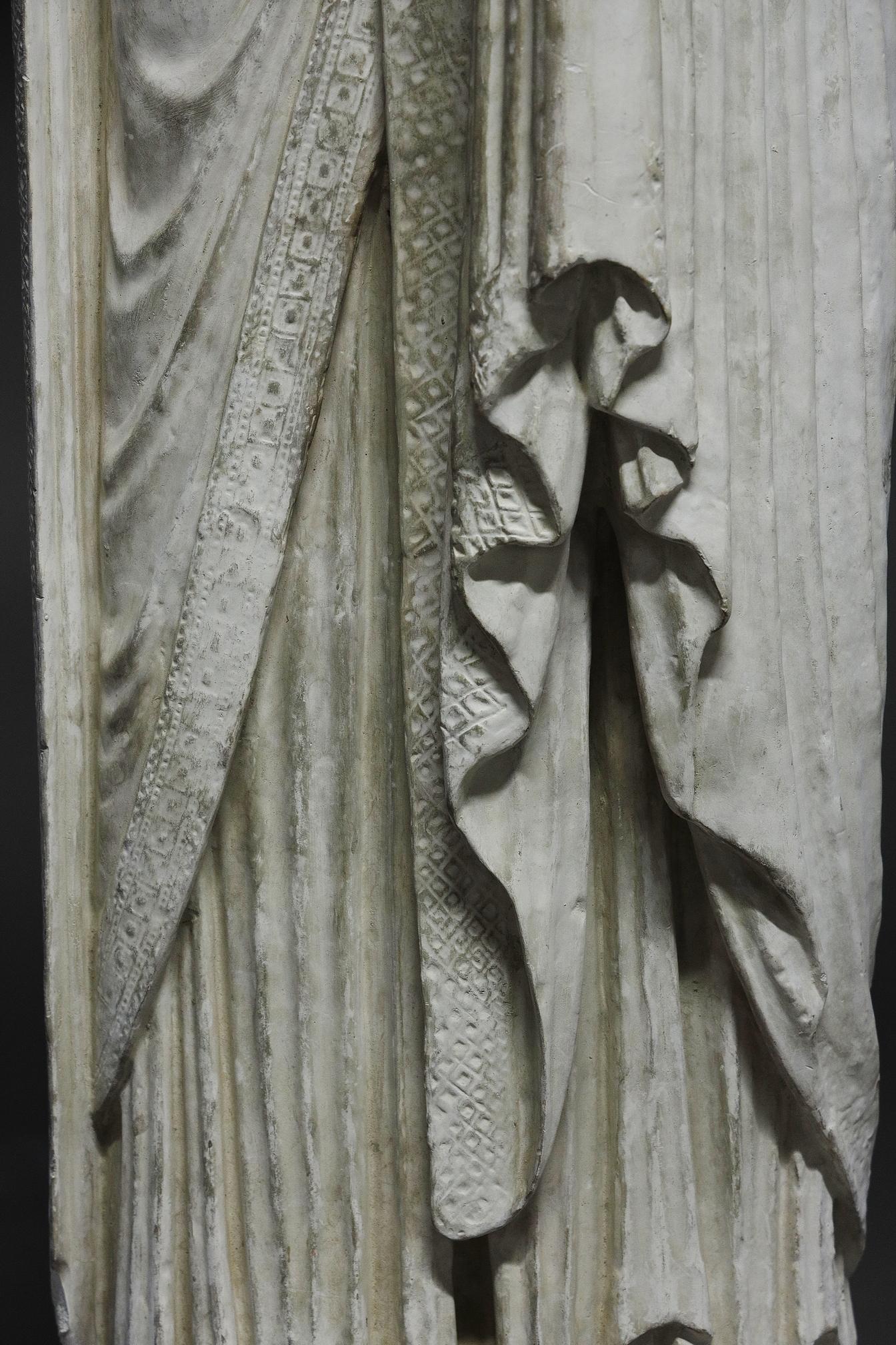 Louvre Cast, after the original column sculpture of Notre-Dame de Corbeil 1