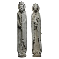 Louvre Cast, after the original column sculpture of Notre-Dame de Corbeil