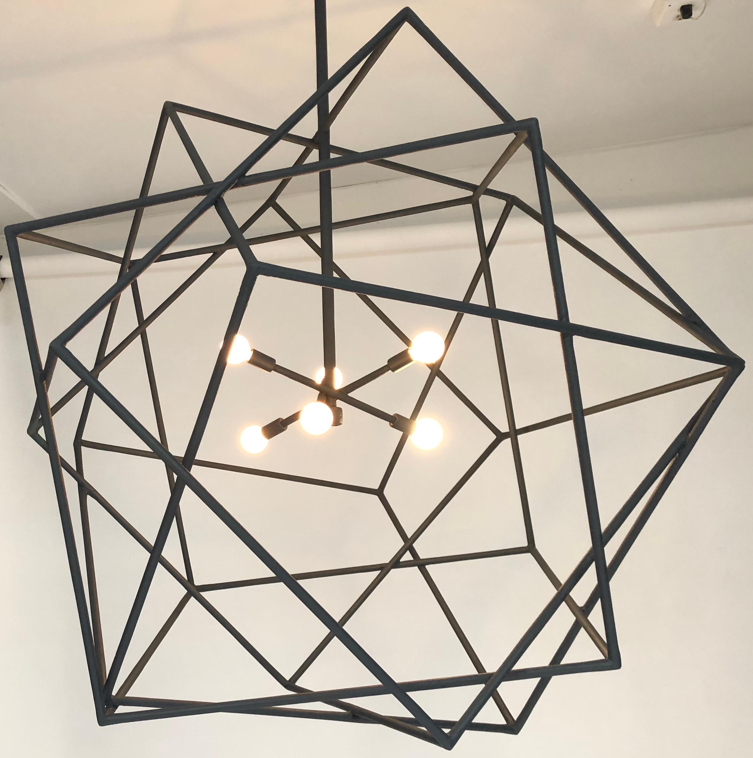 Contemporary Louvre Chandelier by Bourgeois Boheme Atelier For Sale