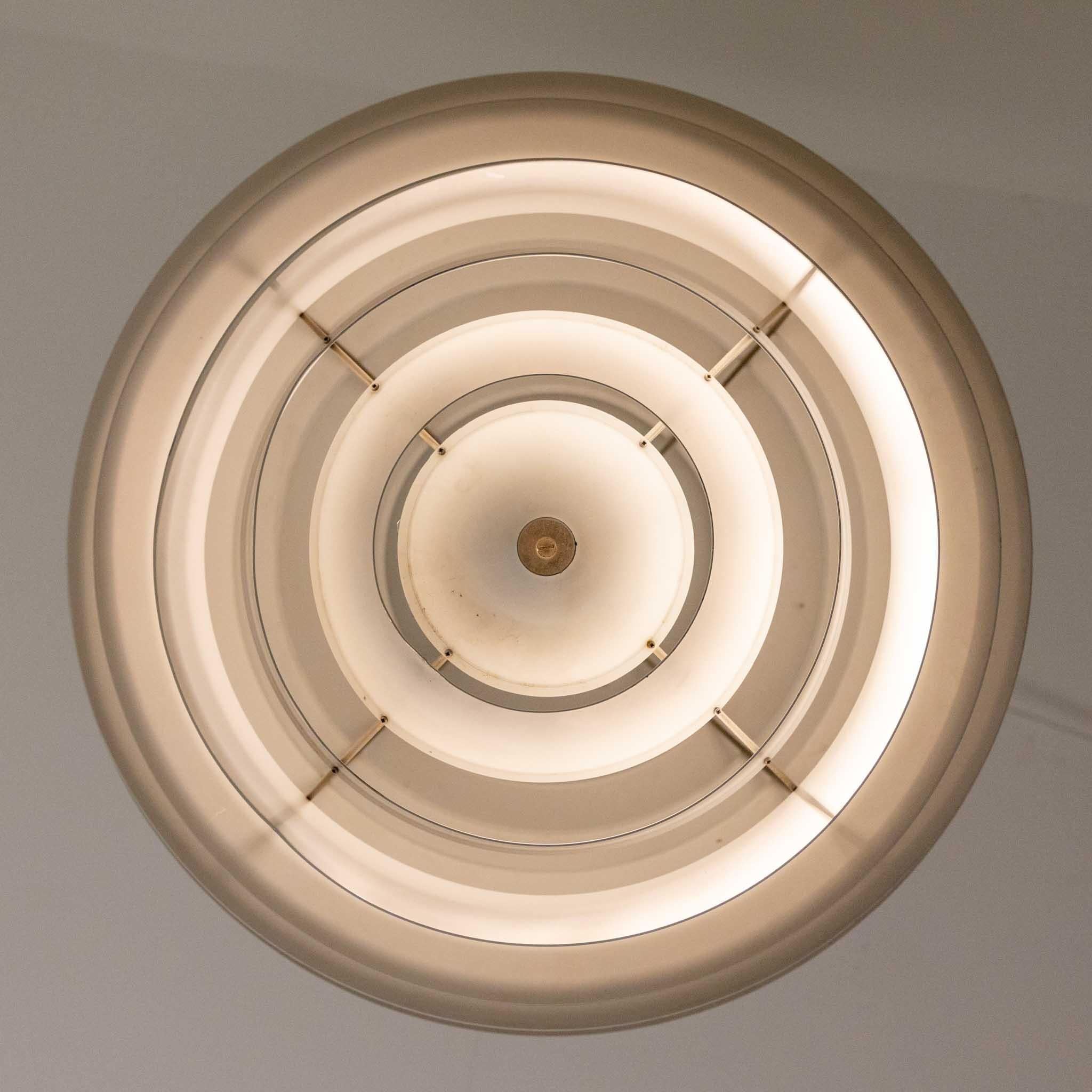 Louvre hanging lamp by Poul Henningsen for Louis Poulsen, 1960s In Good Condition In Greding, DE