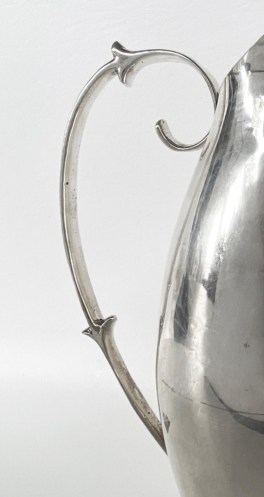 Louvre Mark Sterling Silver Water Pitcher, Early 20th Century  1