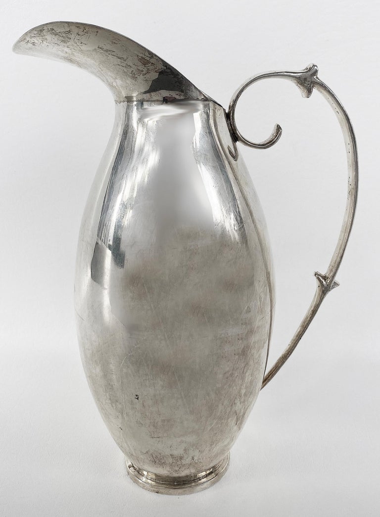 Louvre Mark Sterling Silver Water Pitcher, Early 20th Century  For Sale 4