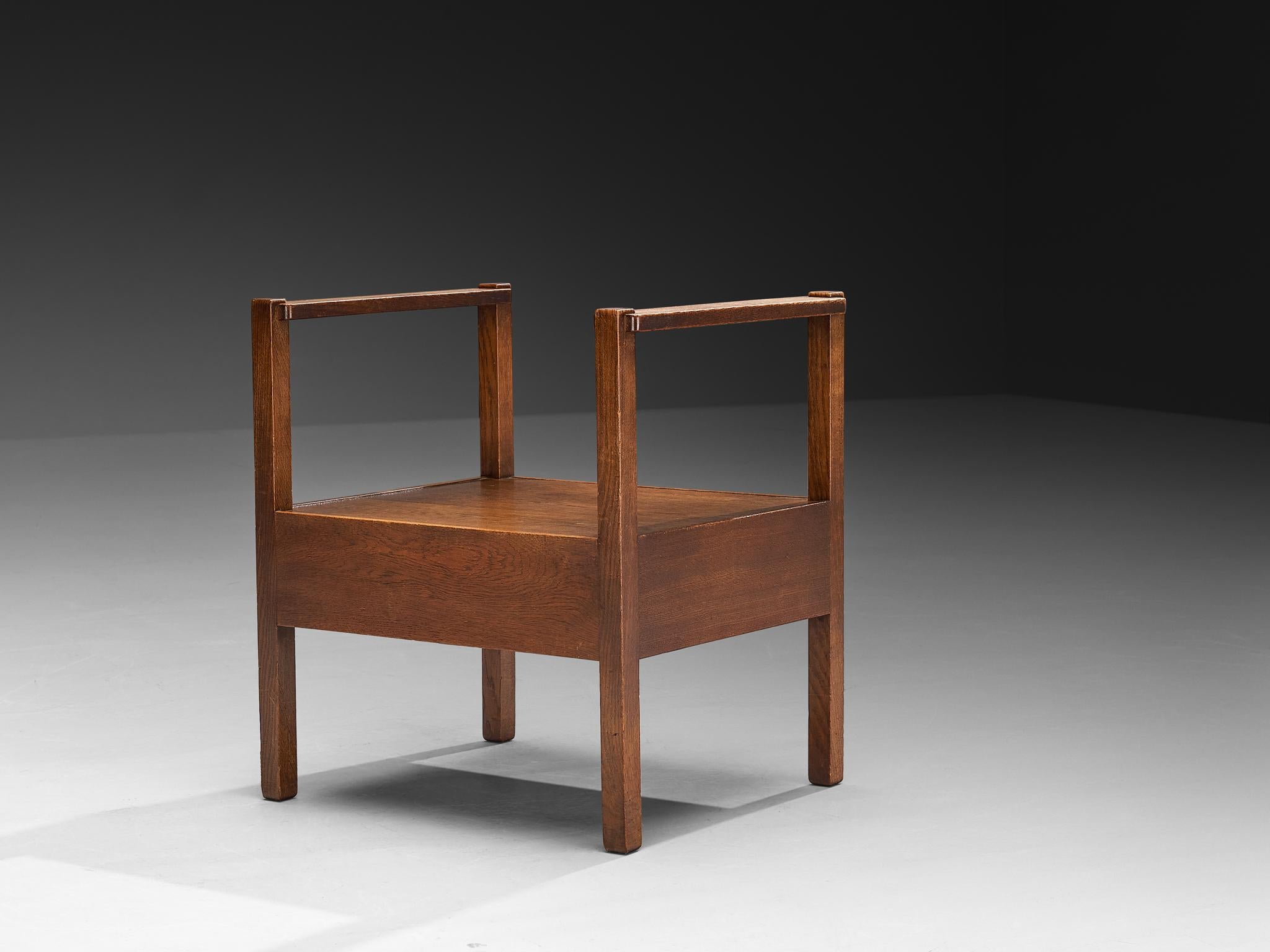 LOV Oosterbeek Dutch Art Deco Seating Set in Oak For Sale 4