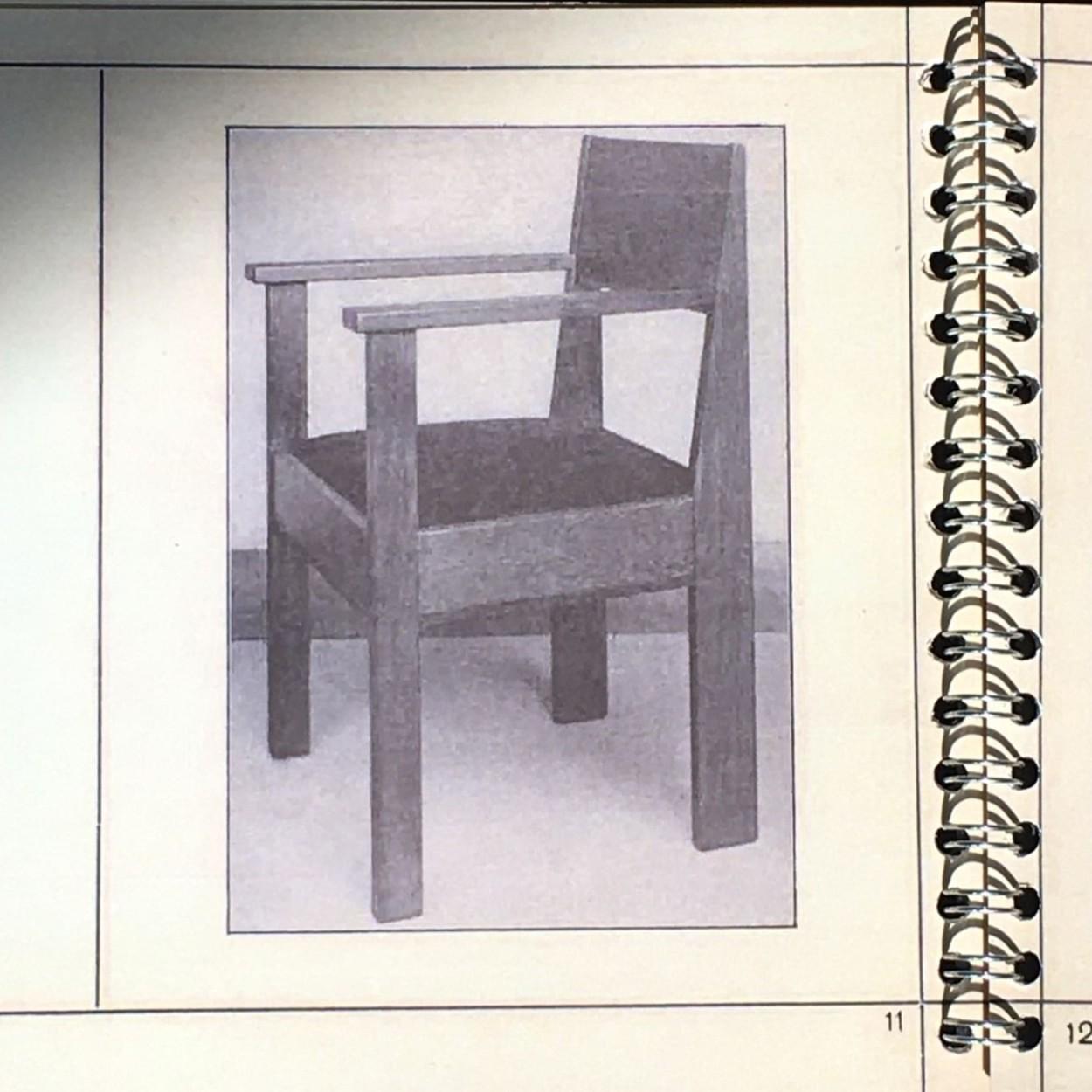 L.O.V. Oosterbeek rationalistischer Sessel oder Schreibtischstuhl, niederländisches Art Deco, 1920er Jahre im Angebot 8