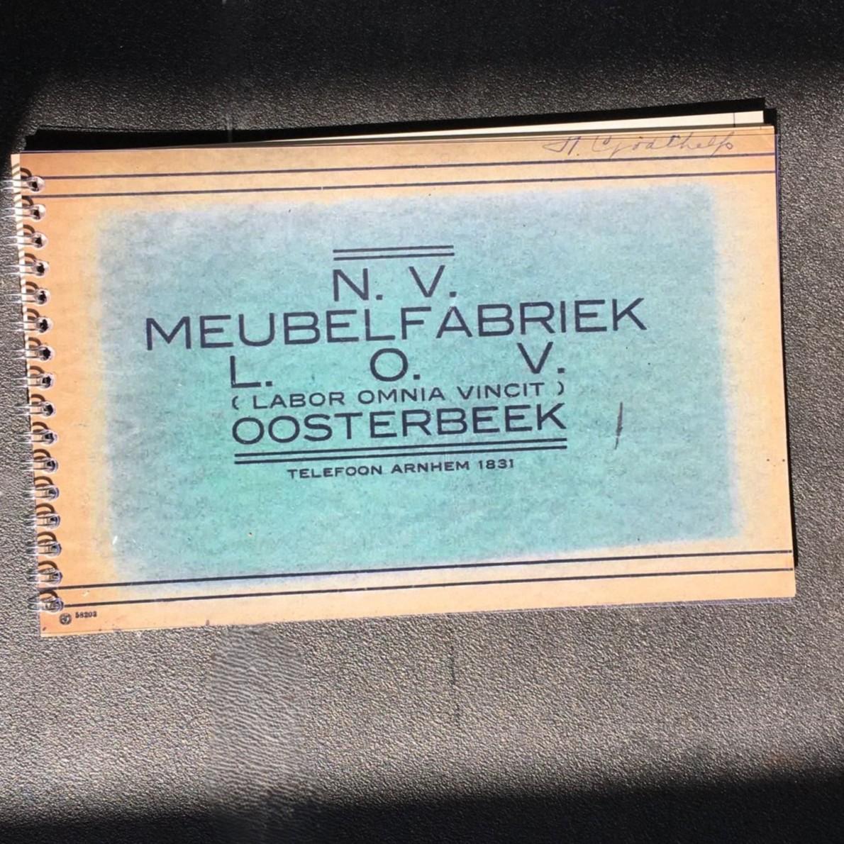 L.O.V. Oosterbeek rationalistischer Sessel oder Schreibtischstuhl, niederländisches Art Deco, 1920er Jahre im Angebot 9