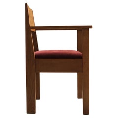 L.O.V. Oosterbeek rationalist armchair or desk chair, Dutch Art Deco, 1920s