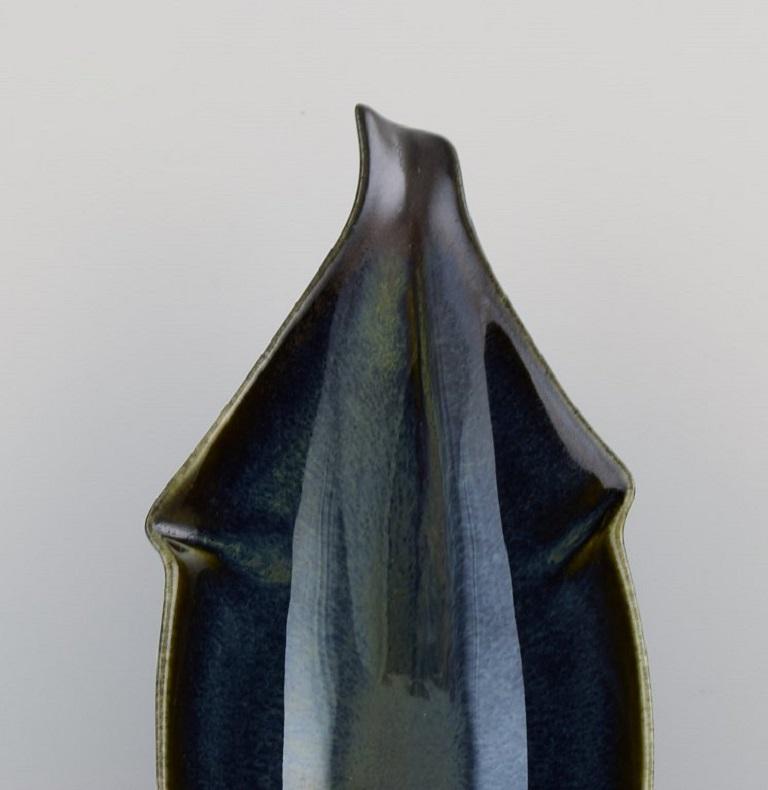 Swedish LÖVA, Gustavsberg, Gabi Citron-Tengborg, Bowl in Glazed Ceramics, 1960s For Sale