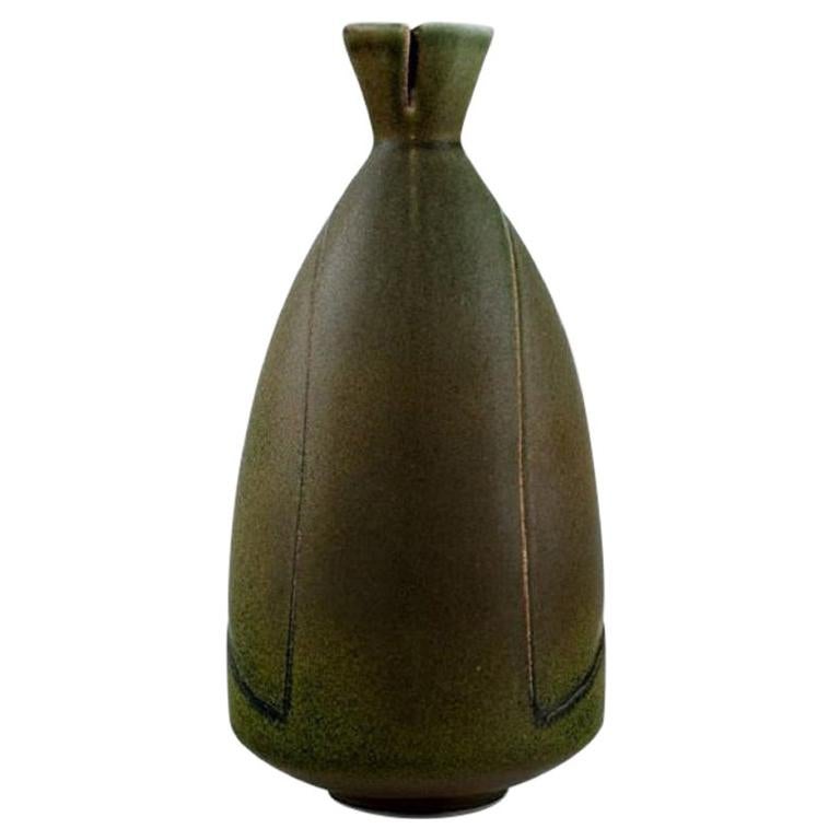 Löva, Gustavsberg, Gabi Citron-Tengborg, Vase in Glazed Ceramic, 1960s