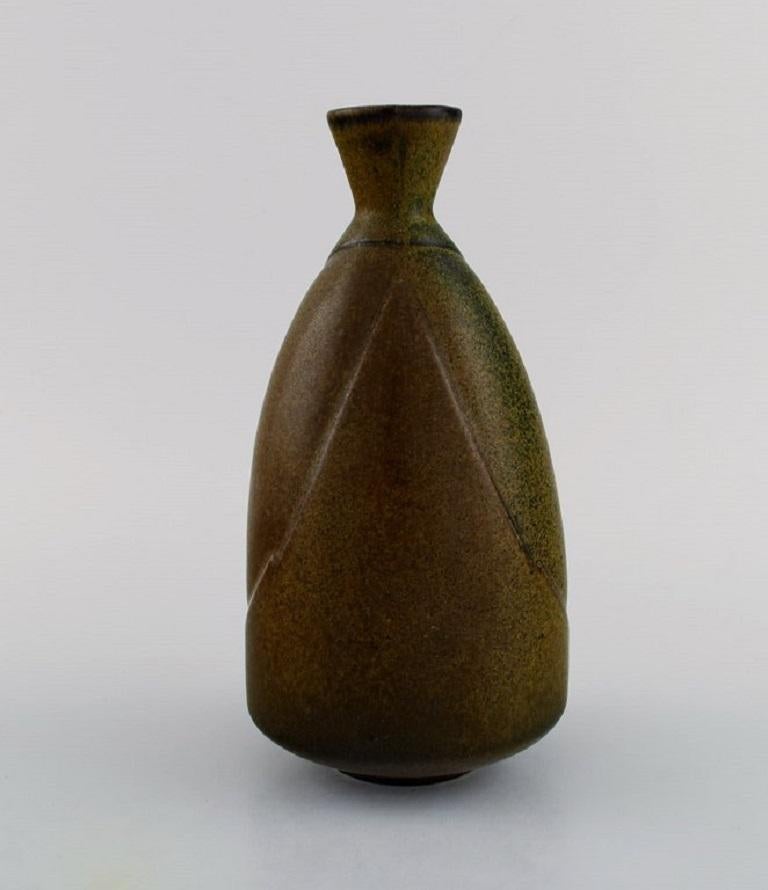Scandinave moderne Vase en céramique émaillée Gabi Citron-Tengborg pour Lva, Gustavsberg en vente