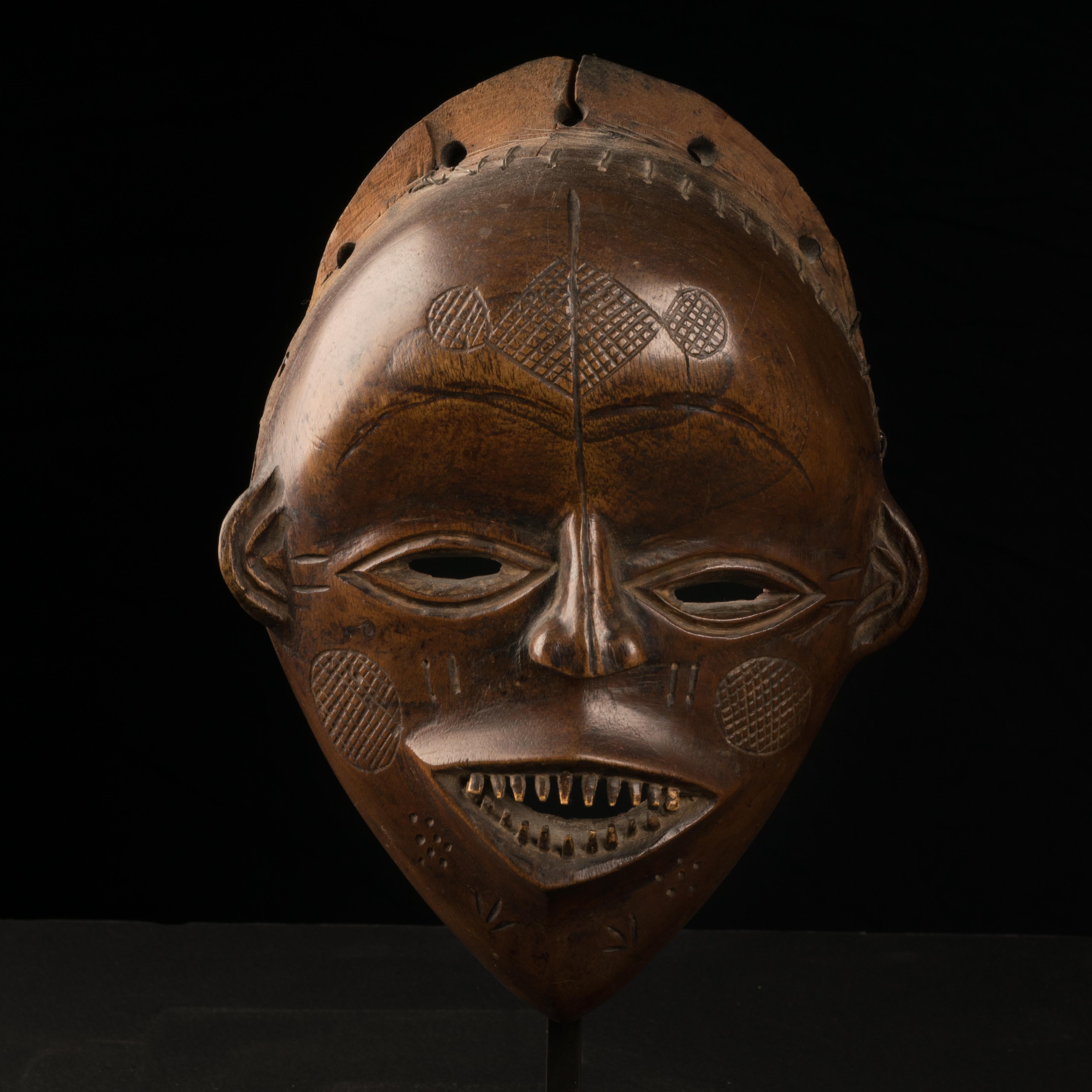 Hand-Carved Lovale People, Zambia, Female Mask 