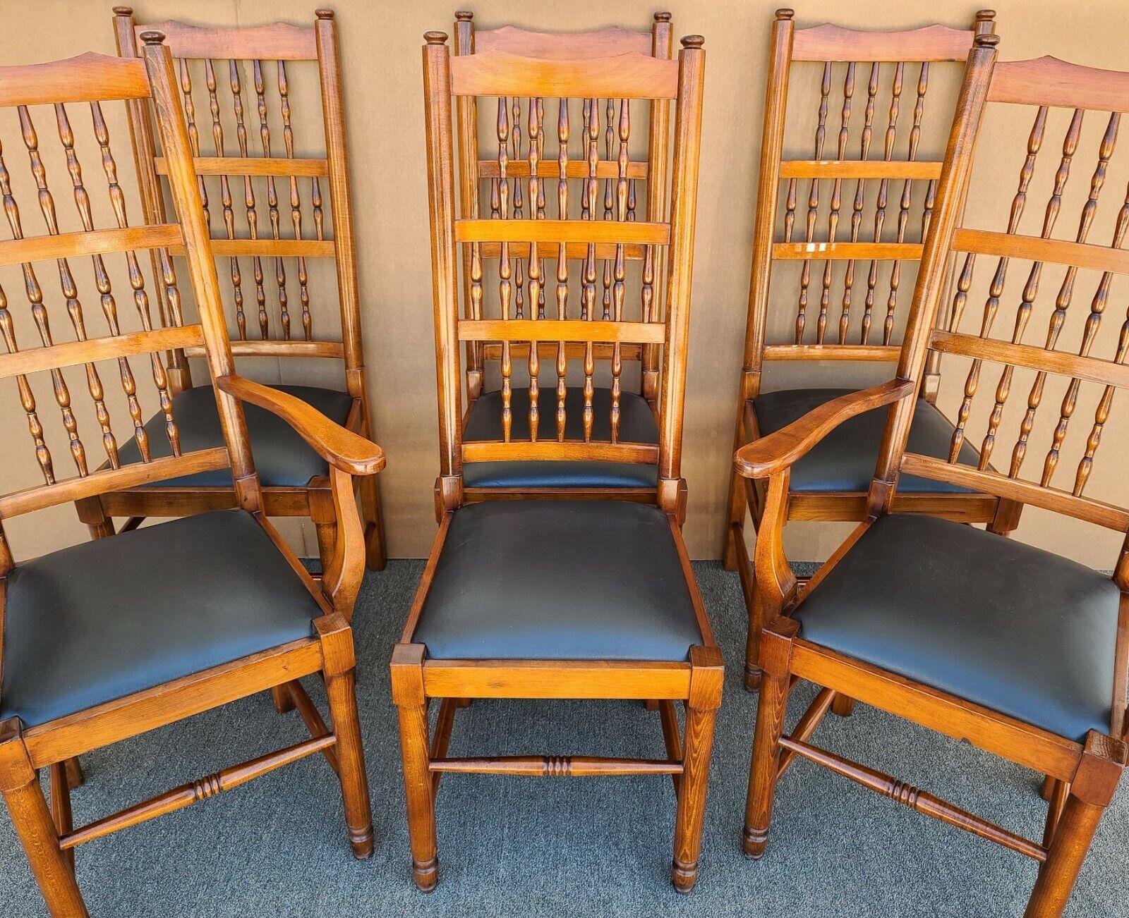 Offering One Of Our Recent Palm Beach Estate Fine Furniture Acquisitions Of 
A Set of 6 Luigi Lovato Country Italian Solid Wood Dining Chairs Made in Italy

Set includes 2 armchairs and 4 side chairs.

Approximate Measurements in Inches
2