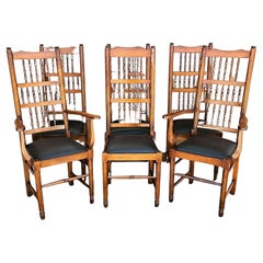 Lovato Luigi Tuscan Italian Dining Chairs, Set of 6