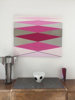 Painting "Love" 2012 Geometric Modern Acrylic on Canvas by Cecilia Setterdahl